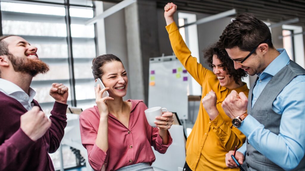 group of workers, communicating, showing emotions, global leaders, gratitude, colleagues, relationships