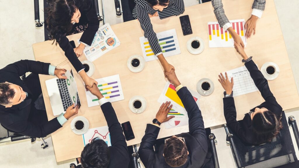 Group of people in meeting, decision-making